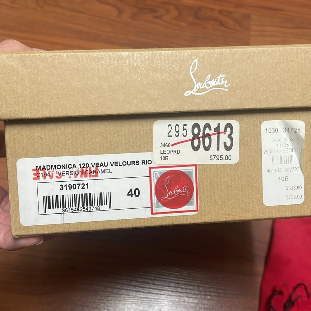 Christian Louboutin Mad Monica leopard wedge size 10 - Picture 11 of 13